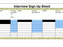 59 The Best Interview Schedule Sheet Template PSD File by Interview Schedule Sheet Template