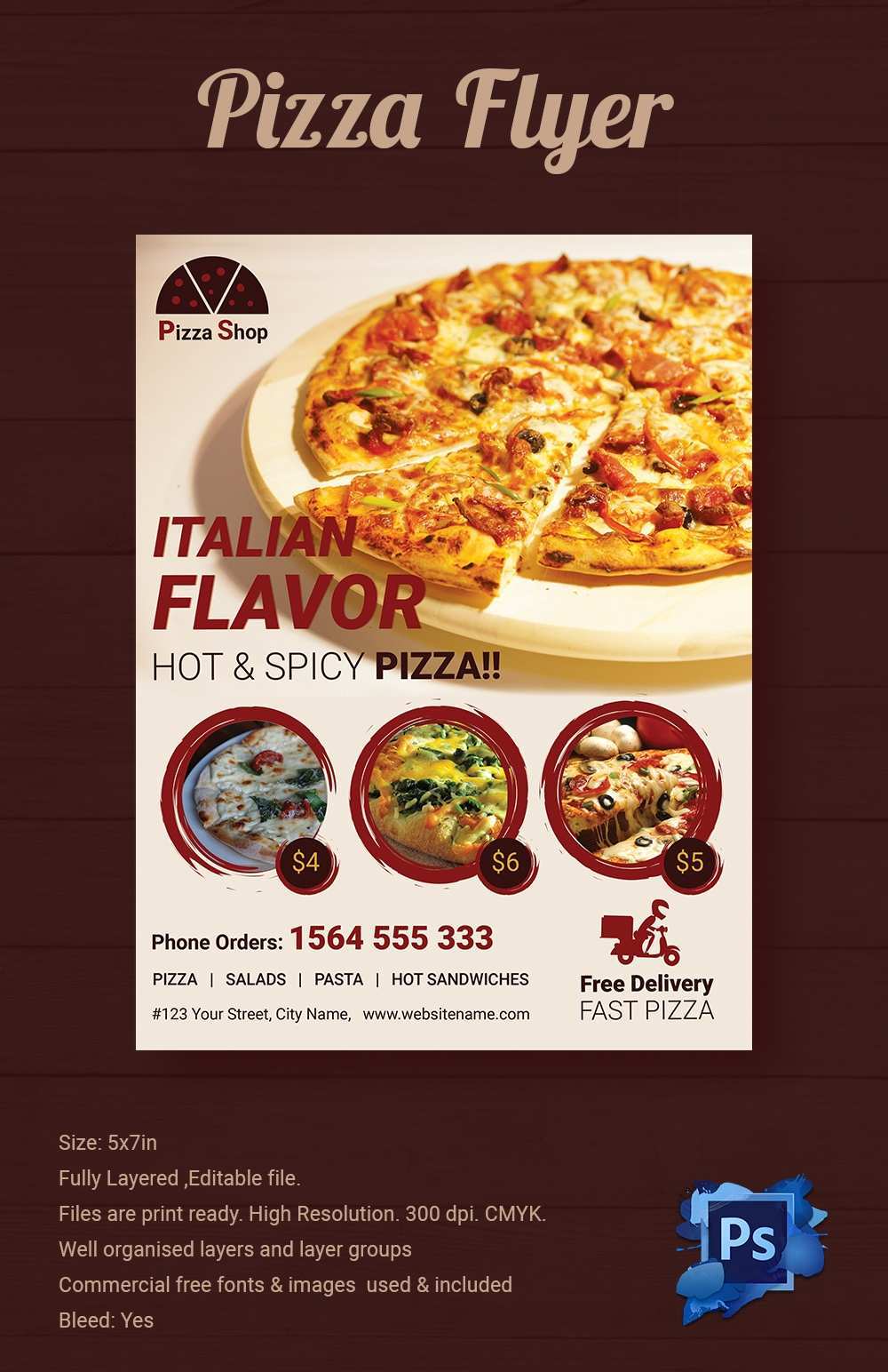  Pizza Party Flyer Template Word 