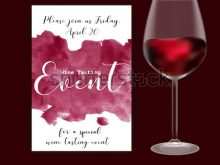 59 Visiting Wine Tasting Event Flyer Template Free in Photoshop with Wine Tasting Event Flyer Template Free