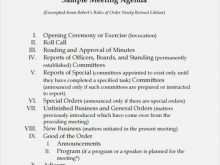 60 Adding Meeting Agenda Template Robert Rules Now with Meeting Agenda Template Robert Rules