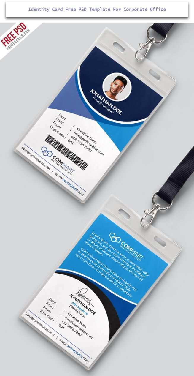 21 Adding Office Id Card Template Free Download Templates for With Regard To Template For Id Card Free Download