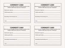 60 Best Comment Card Template Microsoft in Photoshop with Comment Card Template Microsoft
