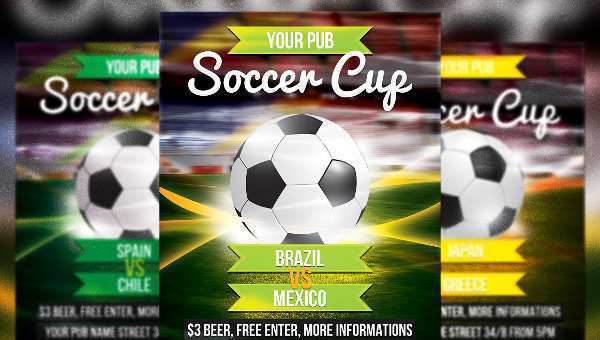 60 Blank Free Soccer Flyer Template Layouts by Free Soccer Flyer Template