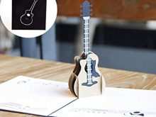 60 Create Guitar Pop Up Card Template For Free for Guitar Pop Up Card Template
