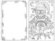 60 Create Owl Christmas Card Template Photo by Owl Christmas Card Template