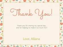 60 Create Thank You Card Template With Photo Maker with Thank You Card Template With Photo