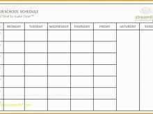 60 Creating Blank Class Schedule Template Now for Blank Class Schedule Template