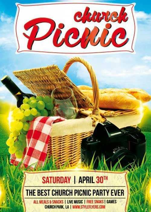 60 Creative Free Picnic Flyer Template With Stunning Design with Free Picnic Flyer Template