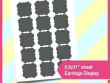 60 Creative Printable Earring Card Template in Photoshop by Printable Earring Card Template