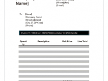 Blank Invoice Template To Edit