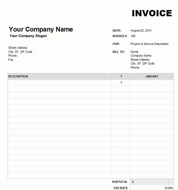 word-invoice-template-free-download-collection