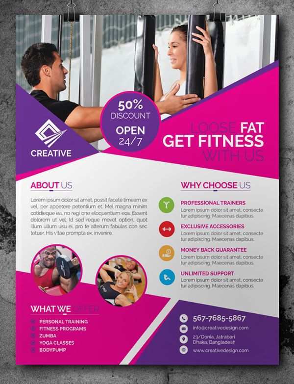 Fitness Flyer Template Word from legaldbol.com