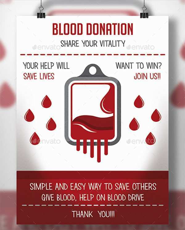 Донорство крови беременной. Blood donor Flyer.