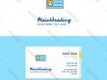 60 Customize Our Free Id Card Template With Flat Design Formating with Id Card Template With Flat Design
