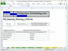 60 Customize Production Planning Template Excel Free Photo with Production Planning Template Excel Free