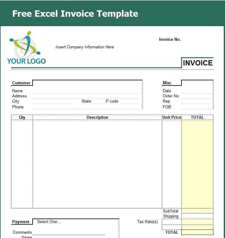 Excel Template For Invoice from legaldbol.com