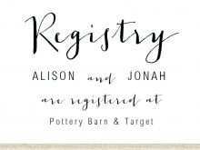 60 Format Wedding Registry Card Templates for Ms Word by Wedding Registry Card Templates
