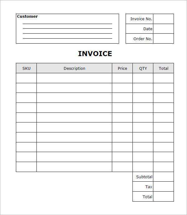 60 Free Printable Company Invoice Template Free Download For Company Invoice Template Free Cards Design Templates