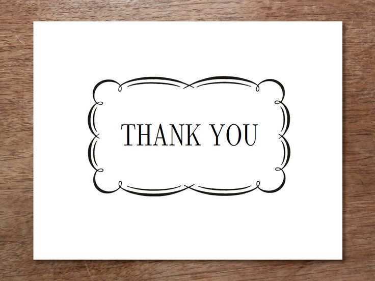 Make Your Own Free Printable Thank You Cards Templates Printable Download