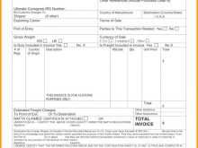 Invoice Template For Customs