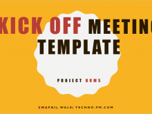 60 Free Printable Kick Off Meeting Agenda Template Ppt Formating with Kick Off Meeting Agenda Template Ppt