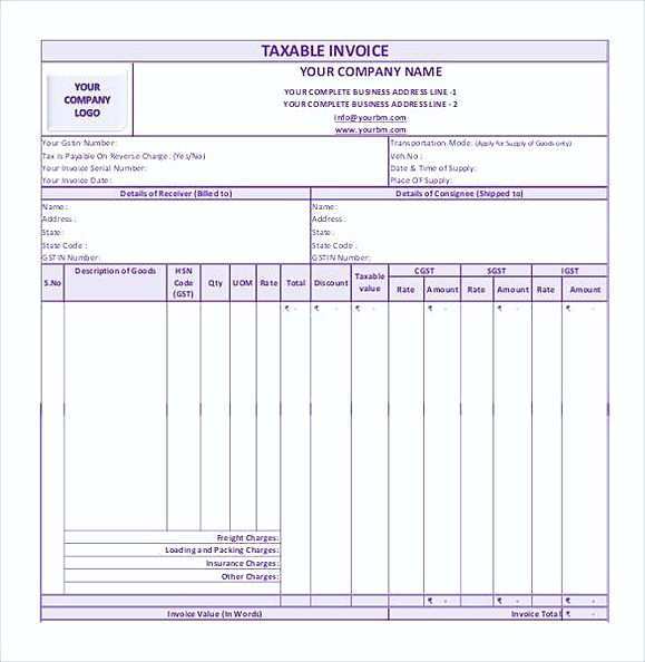 60 Free Printable Tax Invoice Format For Transporter PSD File by Tax Invoice Format For Transporter