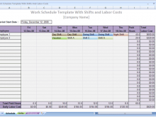 60 Hourly Production Schedule Template for Hourly Production Schedule Template