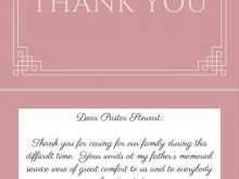 60 How To Create Thank You Card Template For Funeral Layouts for Thank You Card Template For Funeral