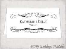 Wedding Name Card Templates
