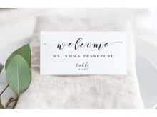 60 Online Wedding Name Card Templates Photo with Wedding Name Card Templates