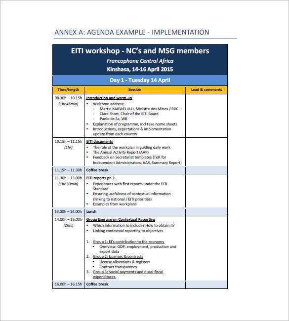 60 Printable 2 Day Conference Agenda Template Download With 2 Day 