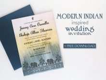 60 Printable Indian Wedding Card Templates Online Free Photo for Indian Wedding Card Templates Online Free