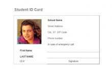 60 Printable Student Id Card Template Html Maker by Student Id Card Template Html