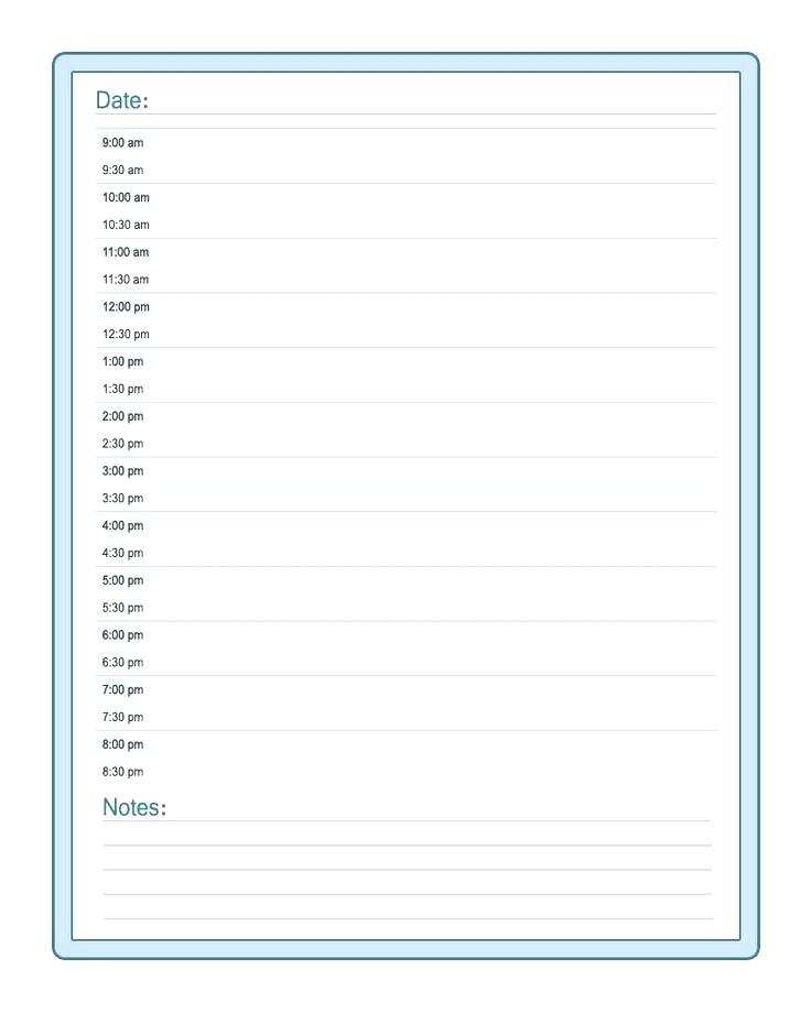 60 Standard Daily Calendar Template With Times in Photoshop by Daily Calendar Template With Times