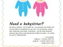 60 The Best Babysitting Flyers Templates in Word with Babysitting Flyers Templates