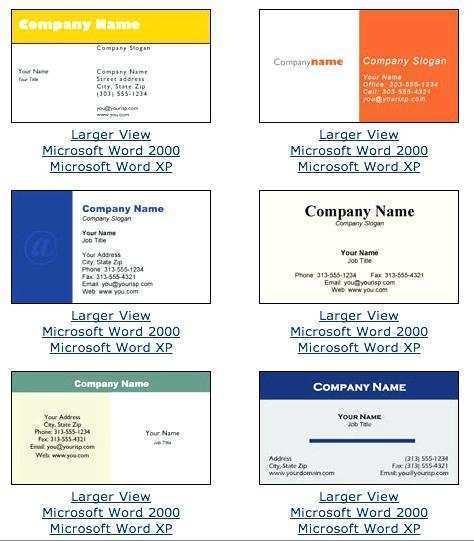 60 The Best Business Card Format Microsoft Word Templates by Business Card Format Microsoft Word