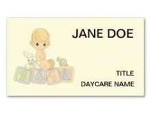 60 Visiting Baby Name Card Template Formating for Baby Name Card Template