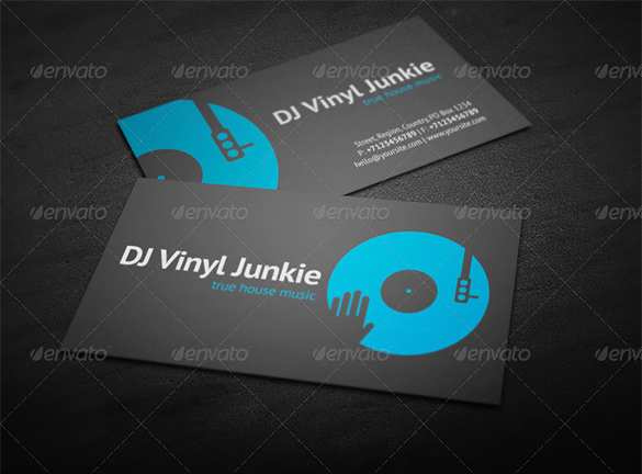 60 Visiting Business Card Templates Dj Free for Ms Word by Business Card Templates Dj Free