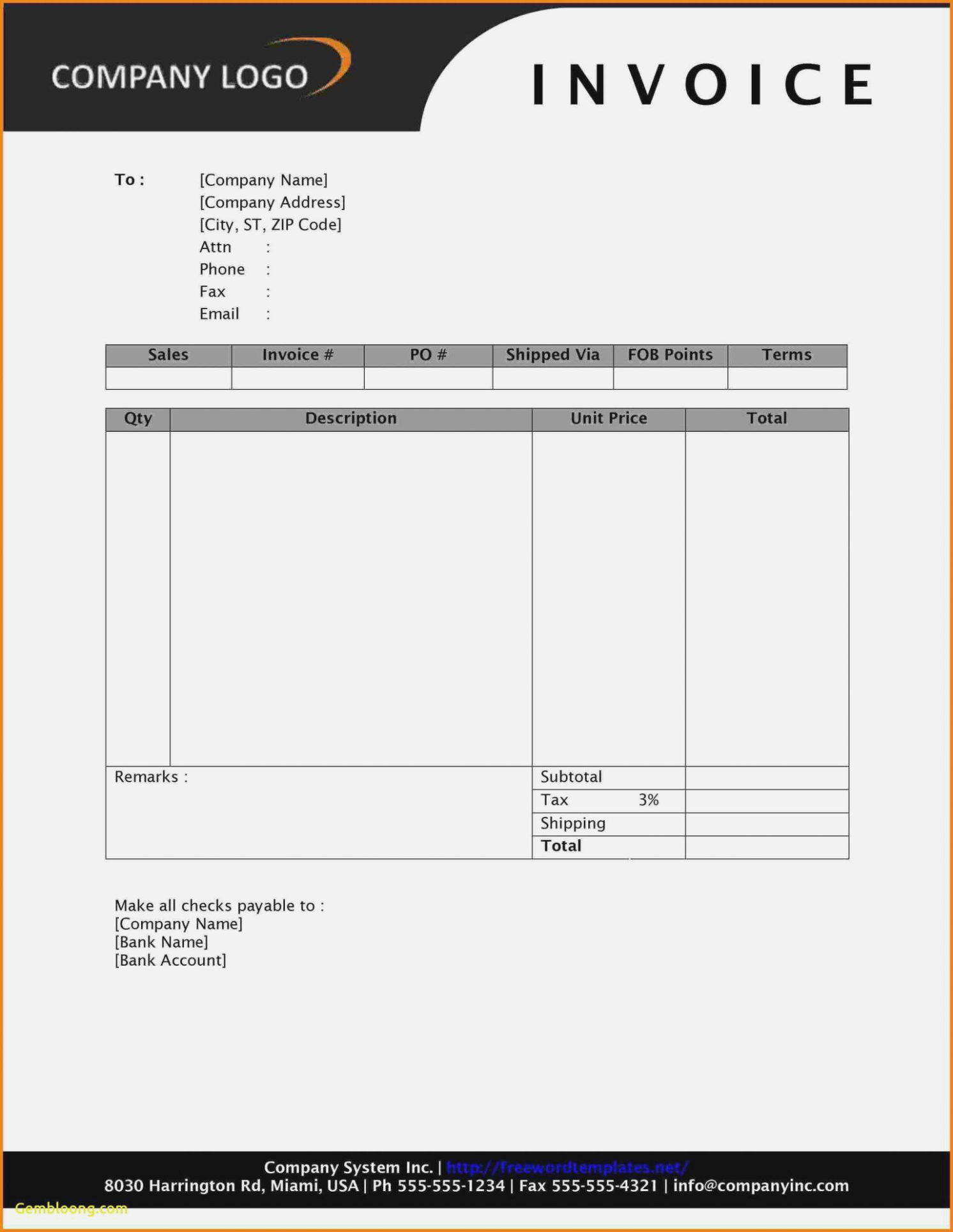 61 Australian Company Invoice Template PSD File with Australian Company Invoice Template