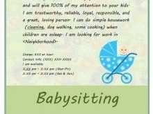 61 Babysitting Flyer Templates Free Photo with Babysitting Flyer Templates Free