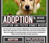 61 Best Dog Adoption Flyer Template in Photoshop by Dog Adoption Flyer Template
