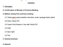 61 Best Pta Agm Agenda Template for Ms Word by Pta Agm Agenda Template