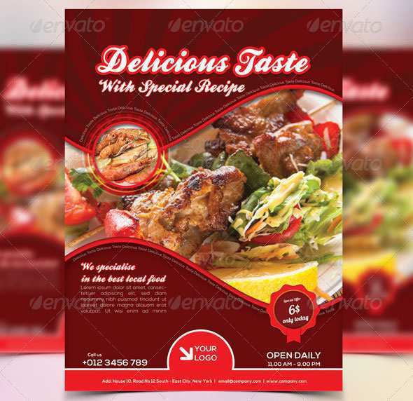 61 Blank Food Flyer Templates Formating with Food Flyer Templates