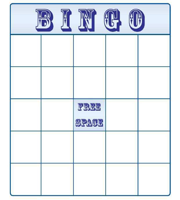 Bingo Card Template In Word - Cards Design Templates
