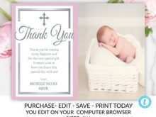 61 Create Christening Thank You Card Templates PSD File for Christening Thank You Card Templates