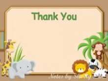 61 Customize Safari Thank You Card Template Now by Safari Thank You Card Template