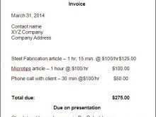 Freelance Producer Invoice Template