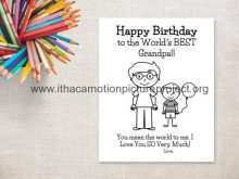 61 Format Grandad Birthday Card Template For Free for Grandad Birthday Card Template