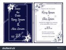 61 Format Invitation Card Template Blue With Stunning Design by Invitation Card Template Blue