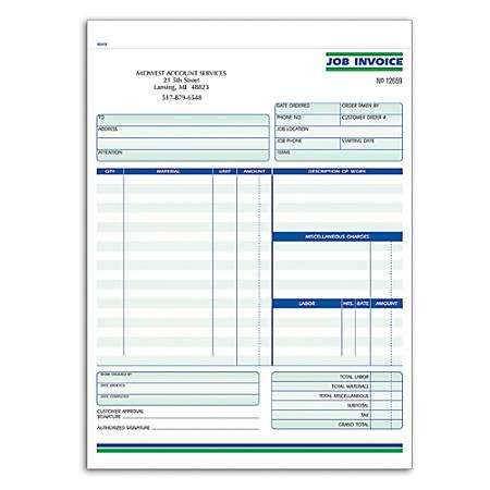 61 Format Job Invoice Format Formating with Job Invoice Format